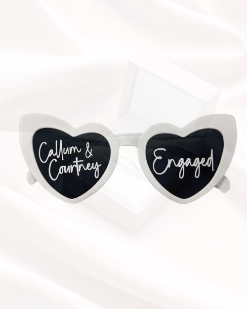 Personalized Wedding Sunglasses – With Name & Date