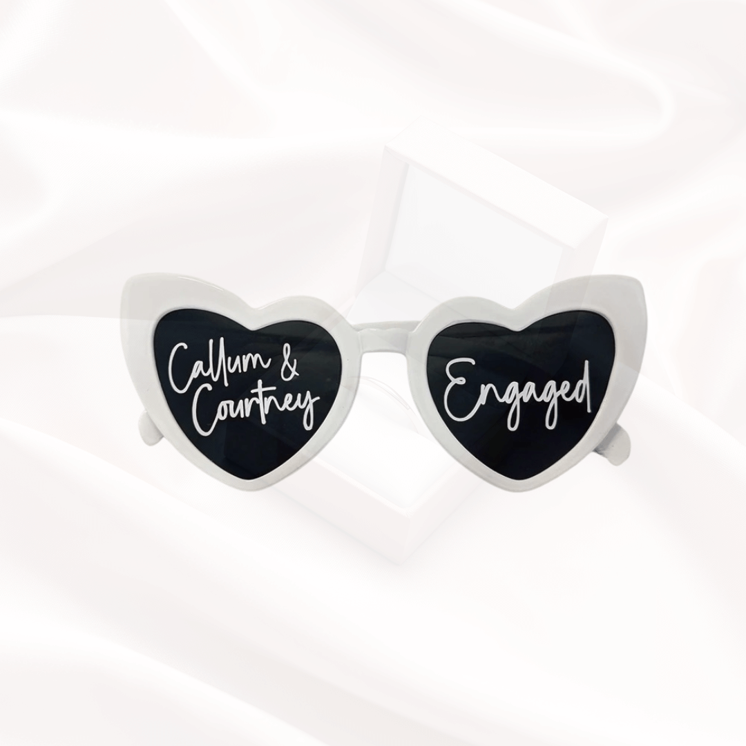 Personalized Wedding Sunglasses – With Name & Date