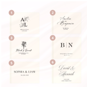 Personalized Wedding Guestbook – Black or White