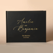 Personalized Wedding Guestbook – Black or White