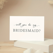 “Will You Be My Bridesmaid?” Cards – Set of 4